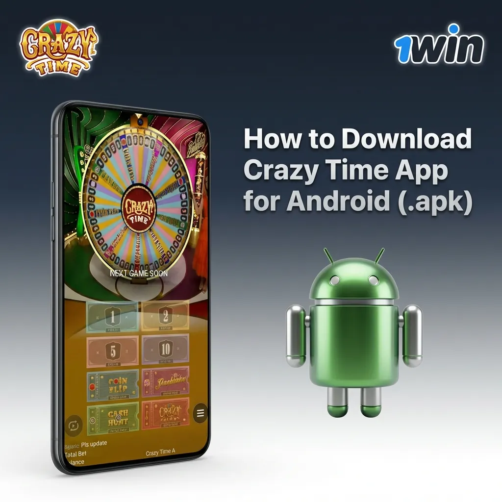 Step-by-step guide showing how to download and install the Crazy Time app APK file on Android devices