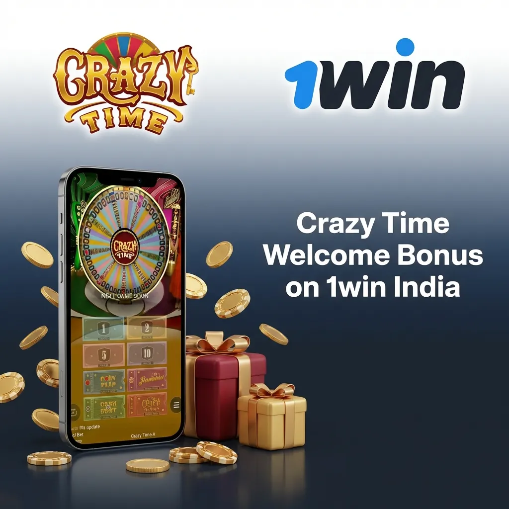 1win India casino welcome bonus offer: 500% up to ₹75,000 for new players on Crazy Time and live casino games